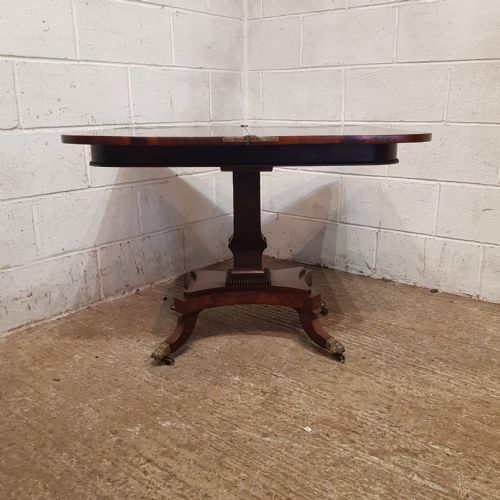 A REGENCY MAHOGANY FOLD OVER SIDE TABLE C1820 - ADDITIONAL PHOTO 3