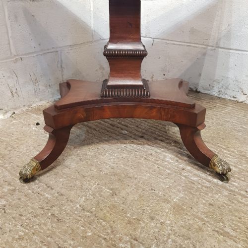 A REGENCY MAHOGANY FOLD OVER SIDE TABLE C1820 - ADDITIONAL PHOTO 7