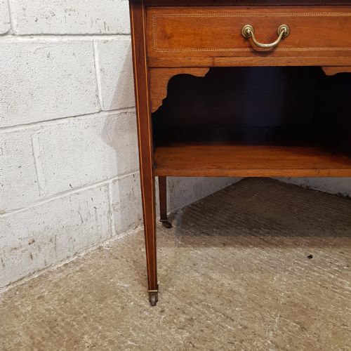 AN EDWARDIAN MAHOGANY WASHSTAND C1900 - ADDITIONAL PHOTO 2