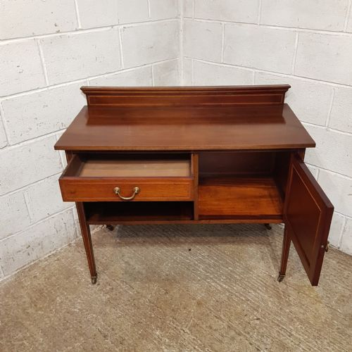 AN EDWARDIAN MAHOGANY WASHSTAND C1900 - ADDITIONAL PHOTO 5