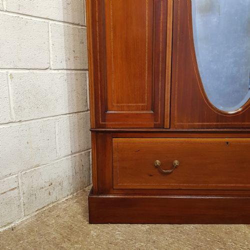 A LATE VICTORIAN MAHOGANY SINGLE WARDROBE C1890 - ADDITIONAL PHOTO 5