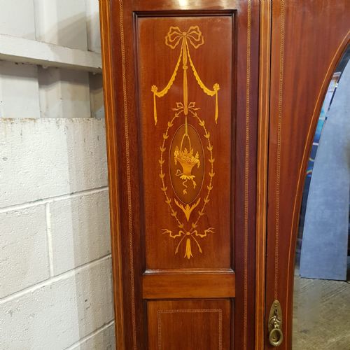A LATE VICTORIAN MAHOGANY SINGLE WARDROBE C1890 - ADDITIONAL PHOTO 6