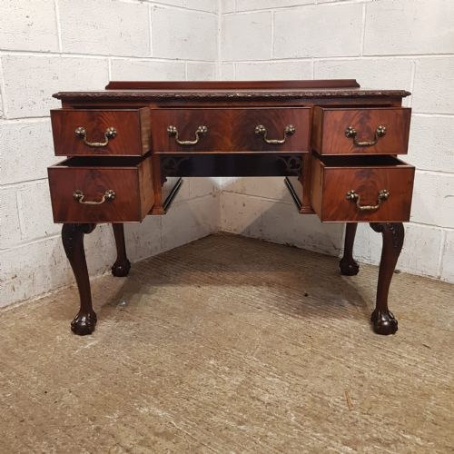 A CHIPPENDALE REVIVAL MAHOGANY DESK C1900 - ADDITIONAL PHOTO 3