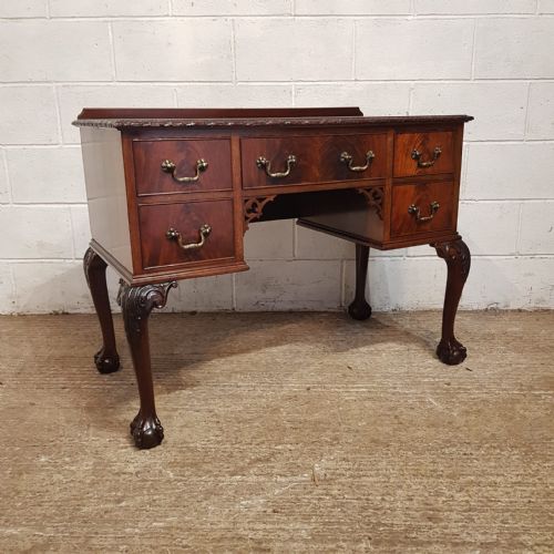 A CHIPPENDALE REVIVAL MAHOGANY DESK C1900 - ADDITIONAL PHOTO 6