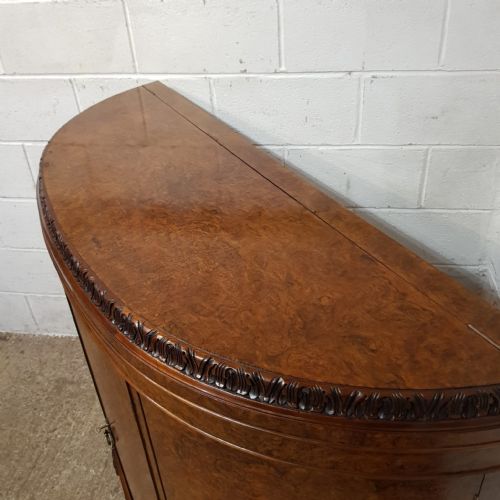 A BURR WALNUT DEMI LINE DRINKS CABINET C1920 - ADDITIONAL PHOTO 7