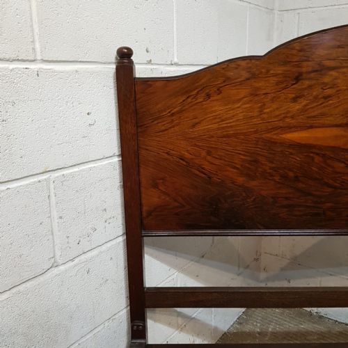 A BURR WALNUT DOUBLE BED STEAD C1920 - ADDITIONAL PHOTO 3