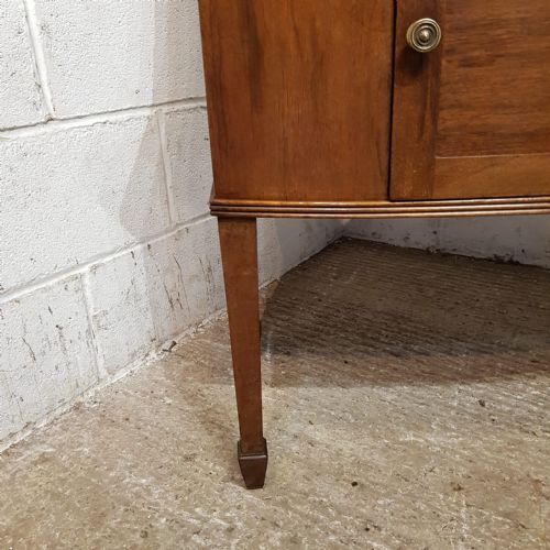 A VICTORIAN BOW FRONTED MARBLE TOPPED WASH STAND C1880 - ADDITIONAL PHOTO 2