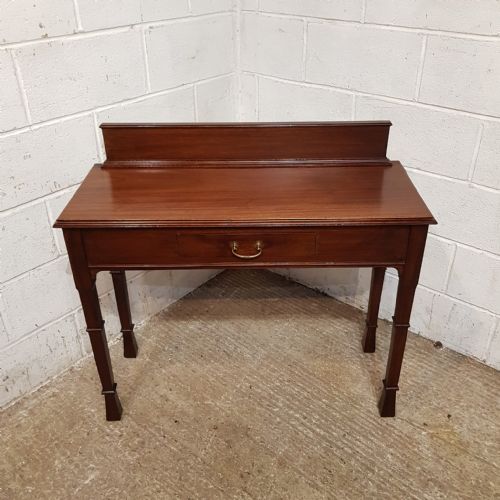 AN EDWARDIAN MAHOGANY CONSOLE HALL TABLE C1900