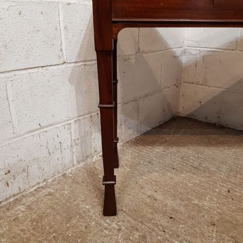 AN EDWARDIAN MAHOGANY CONSOLE HALL TABLE C1900 - ADDITIONAL PHOTO 2