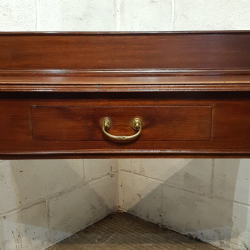 AN EDWARDIAN MAHOGANY CONSOLE HALL TABLE C1900 - ADDITIONAL PHOTO 5