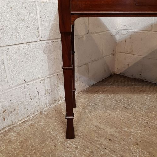 AN EDWARDIAN MAHOGANY CONSOLE HALL TABLE C1900 - ADDITIONAL PHOTO 6