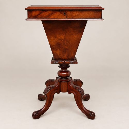 A Victorian Walnut Work Table C1880