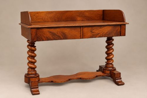 A Victorian Serpentine Fronted Washstand C1880