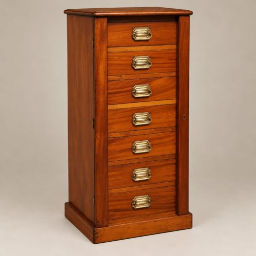 A Mahogany Wellington Chest C1900