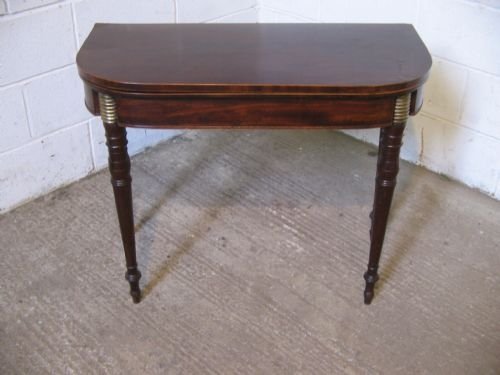 Antique Georgian Regency Fold Over Games Tea Table