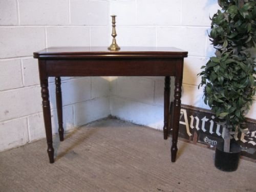Antique Regency Mahogany Fold Over Tea Table C1800