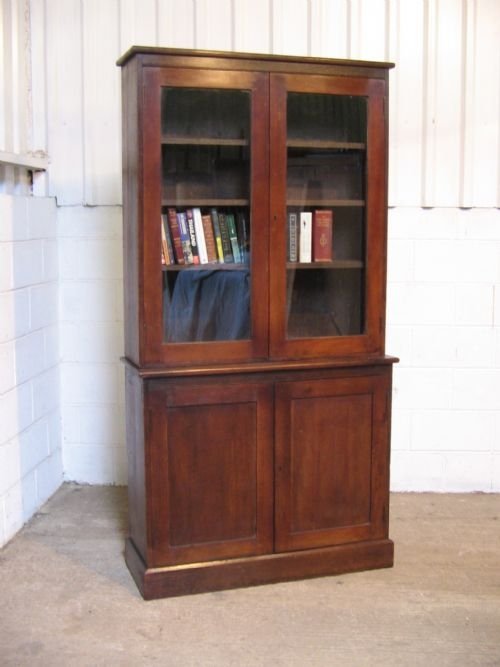 Arts & Crafts Solid Oak Bookcase C1890