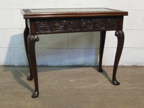 Superb Georgian Carved Mahogany Games Table C1760