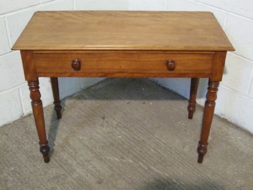 Victorian Satinwood Side Table Desk