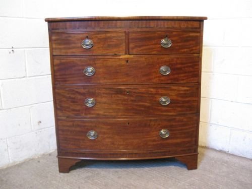 Regency Mahogany Bow Fronted Chest of Drawers C1820