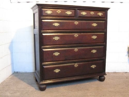 Antique Jacobean 17th Cent Country Oak Chest of Drawers C1620