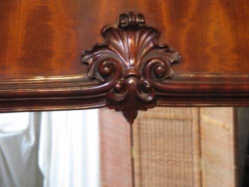 fig 1. HANDSOME LARGE VICTORIAN MAHOGANY BREAKFRONT TRIPLE WARDROBE