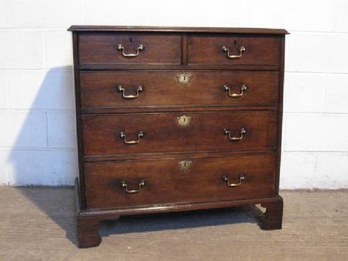 Antique Georgian Country Oak Chest of Drawers C1780