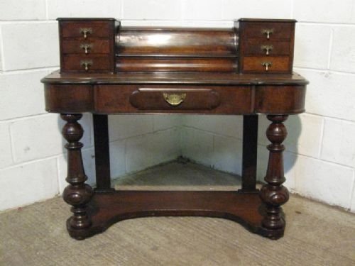 Superb Antique Victorian Walnut Duchesse Writing Table Desk C1860