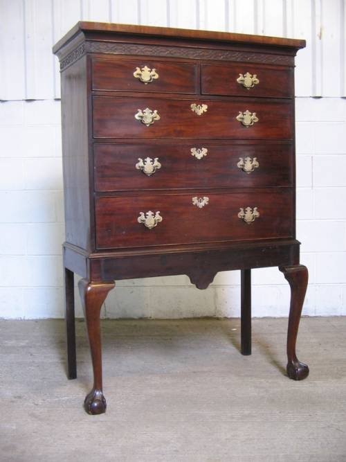 fig 1. GEORGIAN MAHOGANY CHEST ON STAND C1780