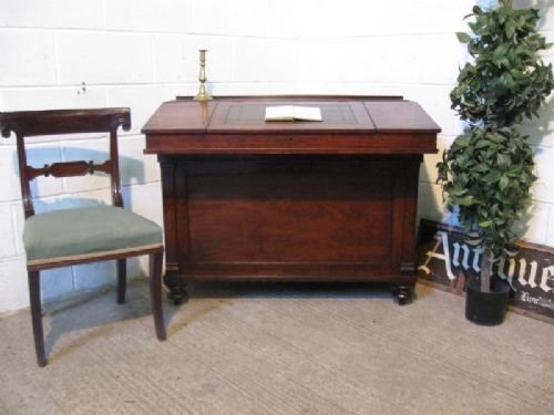 Large Antique Victorian Mahogany Davenport Desk C1880