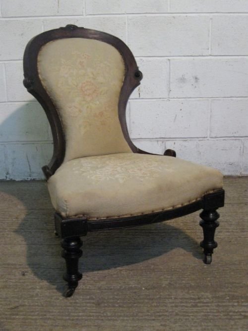 French Mahogany Salon  Chair C1880
