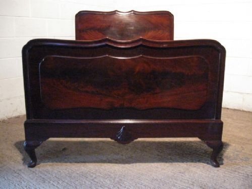 Fabulous Antique Edwardian Mahogany Double Bedstead by Staples & Co to Hm King George V C1915