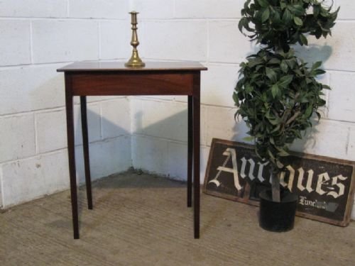 Antique Georgian Mahogany Side Lamp Table C1760