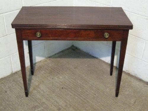 Antique Regency Mahogany Fold Over Games Tea Table C1800