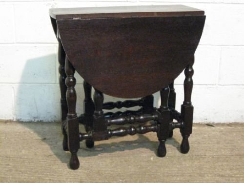 Lovely Antique Georgian Country Oak Small Gateleg Drop Leaf Table C1780