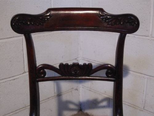fig 1. LOVELY PAIR ANTIQUE WILLIAM 1V ROSEWOOD SIDE CHAIRS C1820