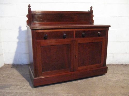 fig 2. ANTIQUE VICTORIAN MAHOGANY MATCHING DRESSING TABLE CHEST AND WASHSTAND SIDEBOARD C1880