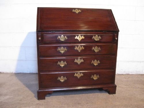 Antique Georgian Mahogany Bureau Desk C1780