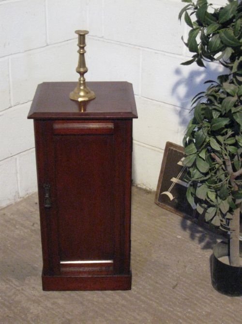 Antique Edwardian Mahogany Pot Cupboard Cabinet C1900