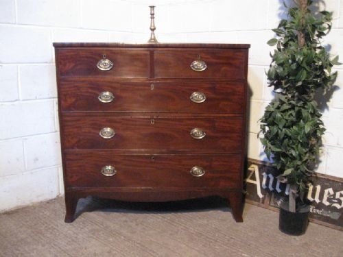 Regency Mahogany Chest of Drawers C1800 with Interesting Feature Wdb210/27.7