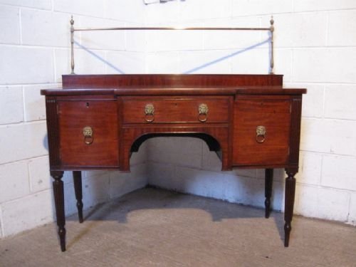 Antique Regency Mahogany Breakfront Sideboard C1800