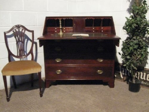 Superb Antique Georgian Mahogany Bureau Desk C1780