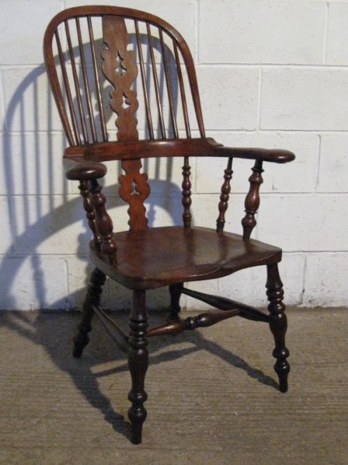 Antique Early 19th Century Ash & Elm Windsor Chair C1830