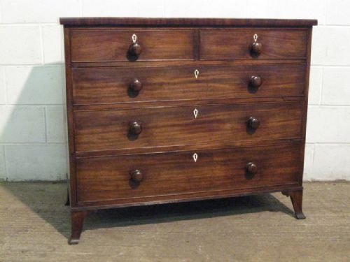 Good Antique Regency Mahogany Chest of Drawers C1800
