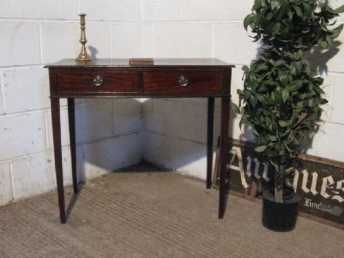 Antique Georgian Mahogany Side Table Desk C1780 Refwdb90/4.8