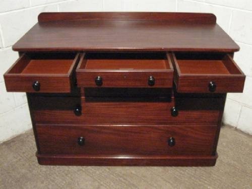 fig 1. LOVELY ANTIQUE VICTORIAN MAHIGANY CHEST OF DRAWERS C1880 REFWDB180/4.8