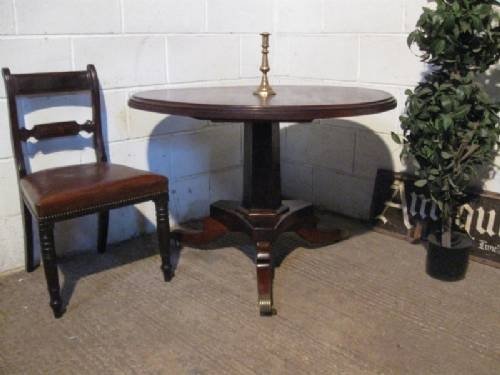 fig 1. SUPERB REGENCY MAHOGANY TILT TOP SUPPER BREAKFAST TABLE C1800 REFWDB85/4.8