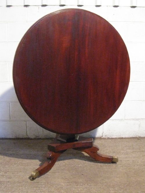 Superb Regency Mahogany Tilt Top Supper Breakfast Table C1800 Refwdb85/4.8