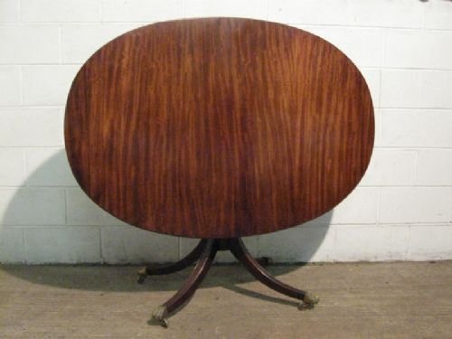 Antique Edwardian Sheraton Tilt Top Mahogany Dining Table C1900