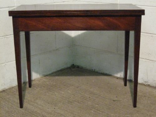Antique Regency Mahogany Fold Over Games or Tea Table C1800